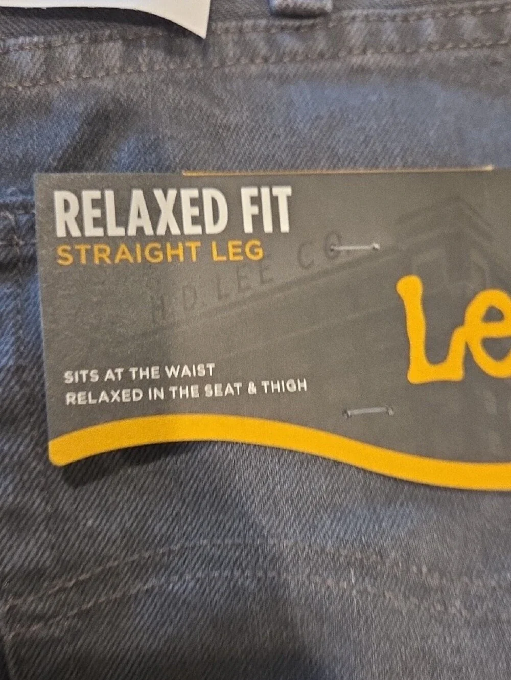 Lee Charcoal Straight-Leg Jeans